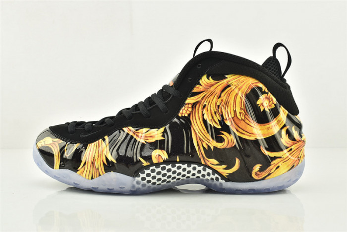 nike air foamposite 1 one S*p*e sp black metallic gold 652792-001
