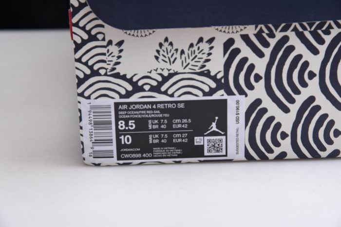 Air Jordan 4 Retro"Deep Ocean" CW0898-400