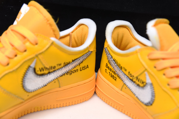 OFW x Nike Air Force 1 Low “University Gold” DD1876-700
