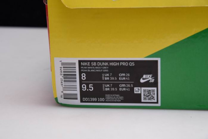 Nike Dunk high “Vast Grey” DD1399-100